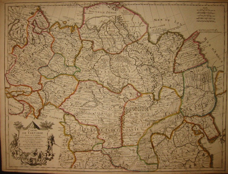 De l'Isle Guillaume (1675-1726) Carte de la Tartarie... 1720 ca. Parigi 